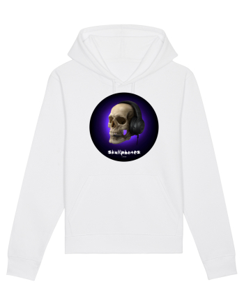 Craniu cu casti - skullphones 03 White