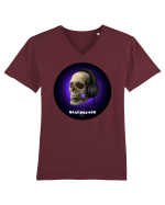 Craniu cu casti - skullphones 03 Tricou mânecă scurtă guler V Bărbat Presenter