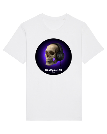 Craniu cu casti - skullphones 03 White