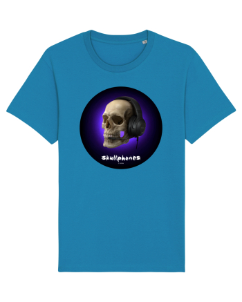 Craniu cu casti - skullphones 03 Azur