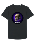 Craniu cu casti - skullphones 03 Tricou mânecă scurtă guler larg Bărbat Skater