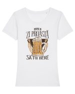 E o zi proastă, să fii bere Tricou mânecă scurtă guler larg fitted Damă Expresser