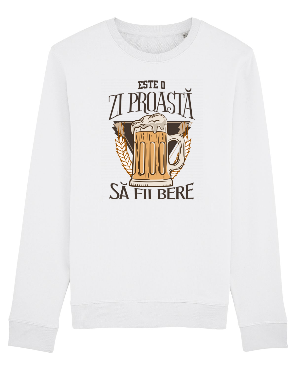 Bluză mânecă lungă Unisex Rise White
