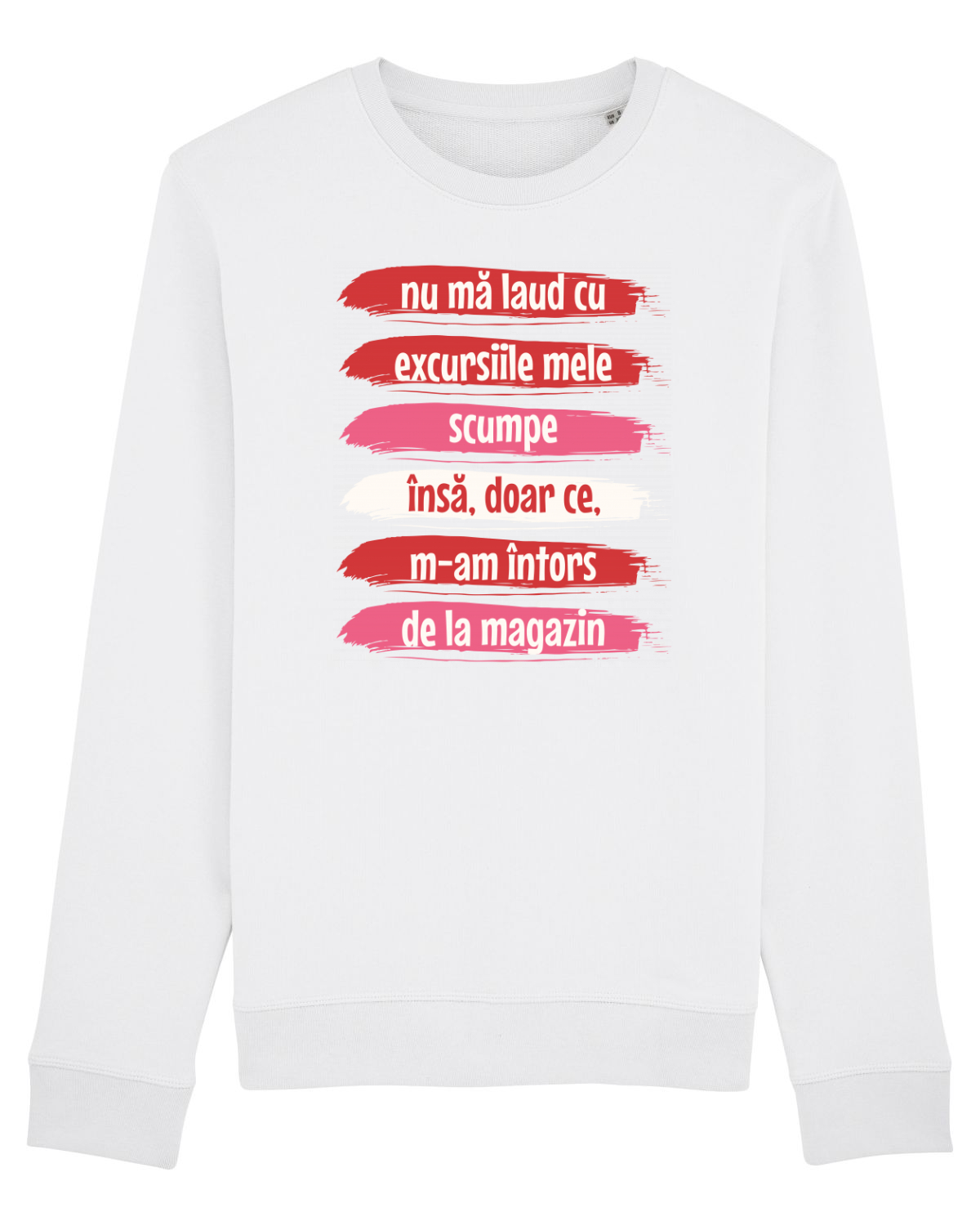 Bluză mânecă lungă Unisex Rise White