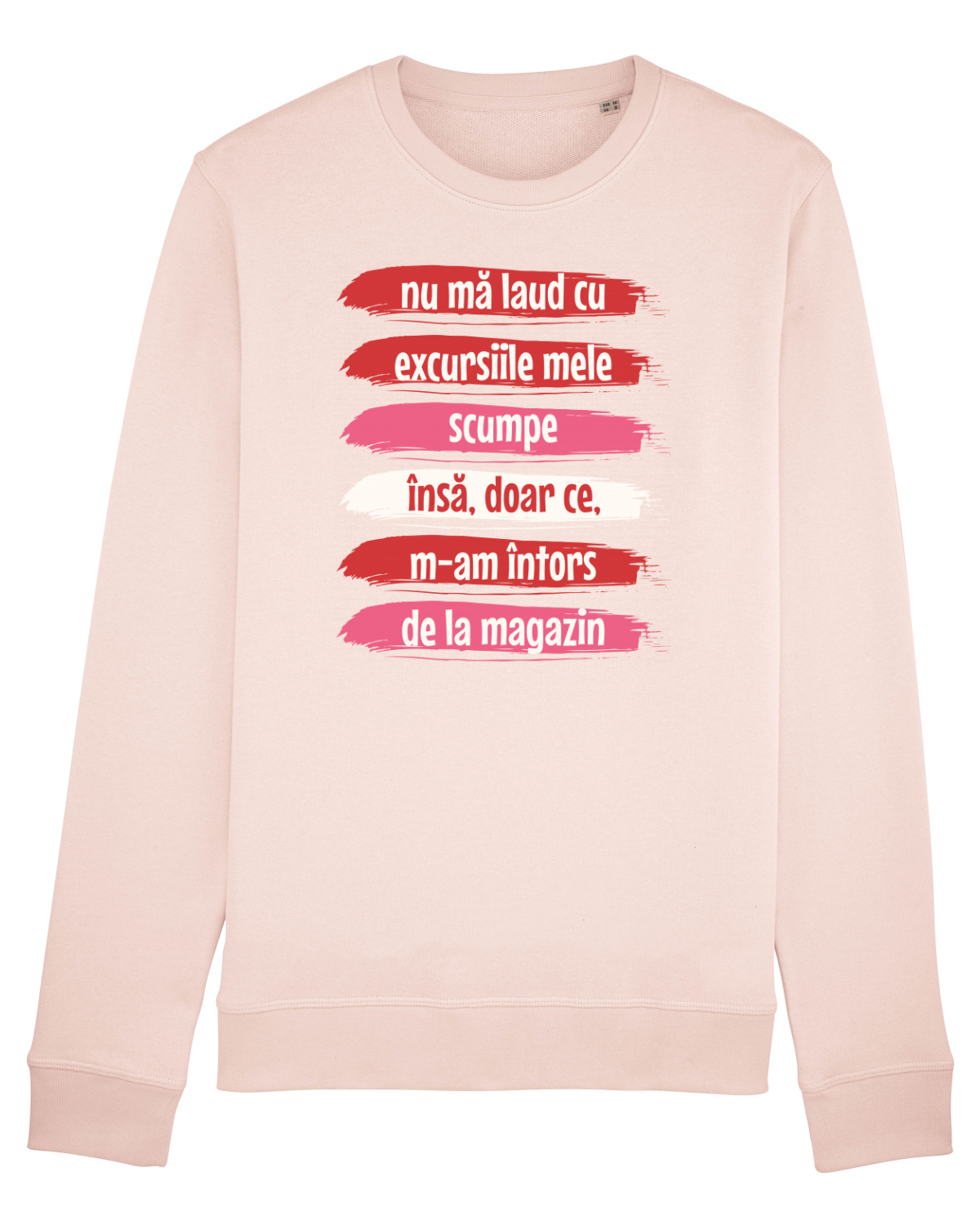 Bluză mânecă lungă Unisex Rise Candy Pink