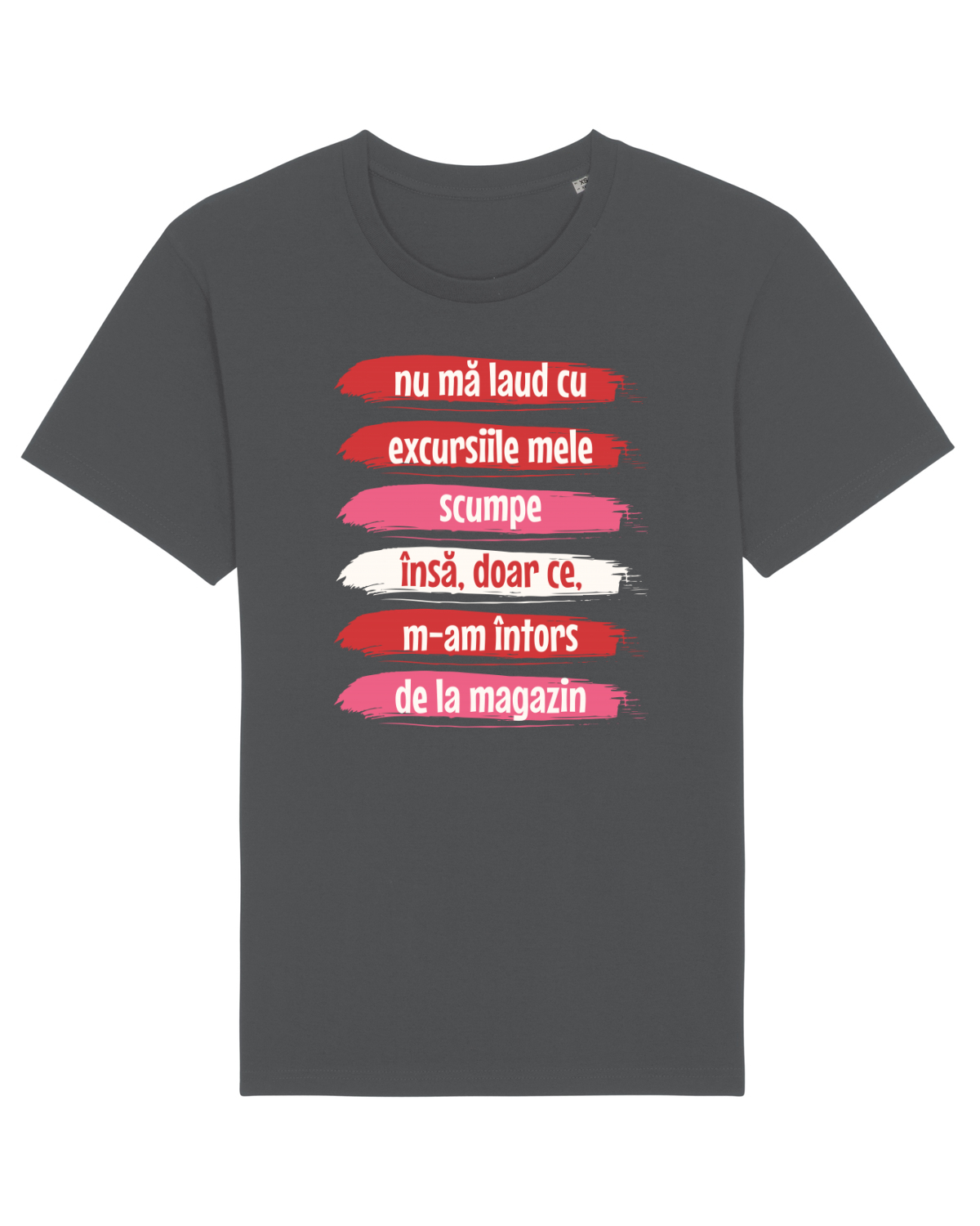 Tricou mânecă scurtă Unisex Rocker Anthracite