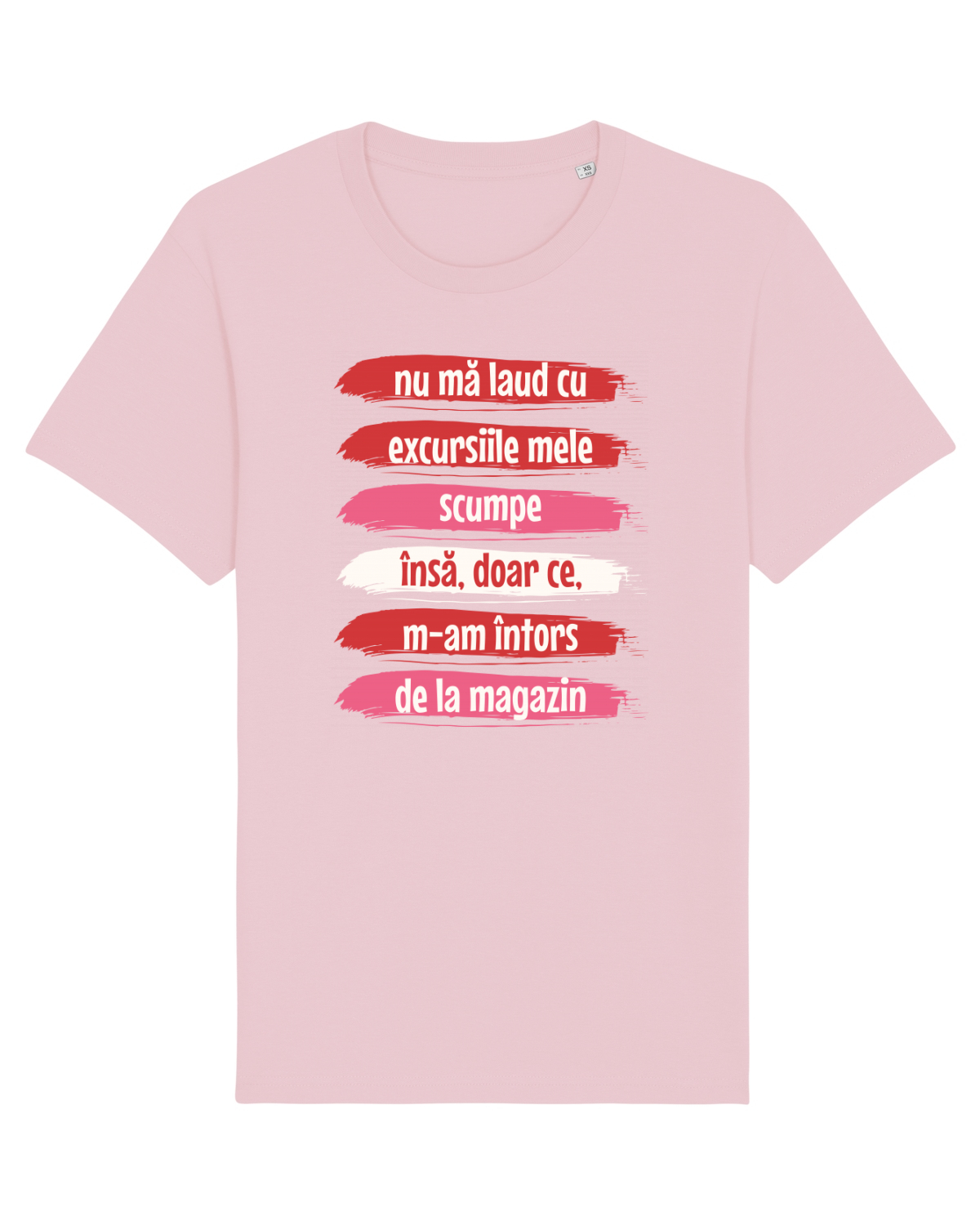 Tricou mânecă scurtă Unisex Rocker Cotton Pink