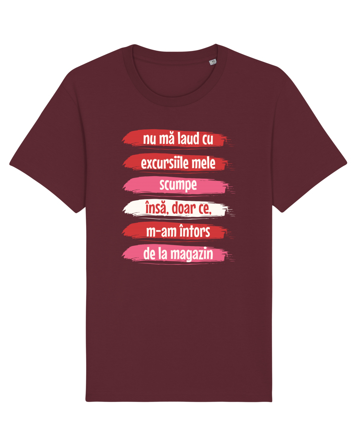 Tricou mânecă scurtă Unisex Rocker Burgundy