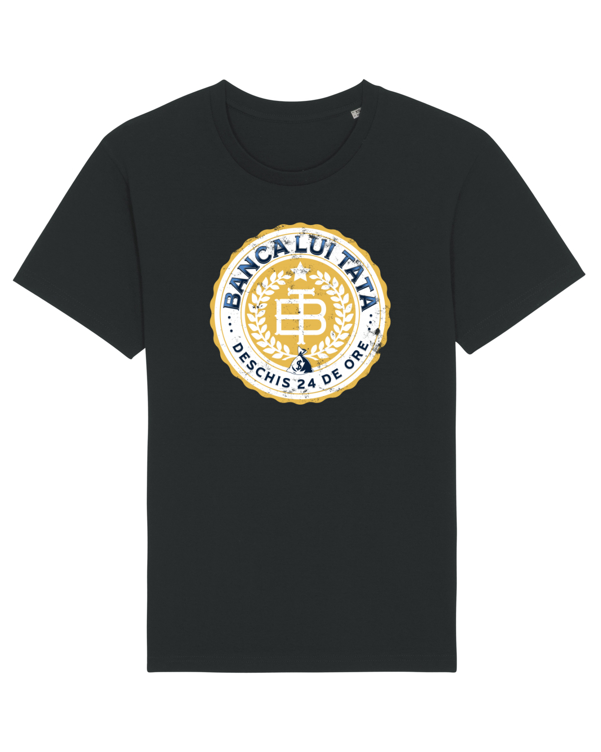 Tricou mânecă scurtă Unisex Rocker Black