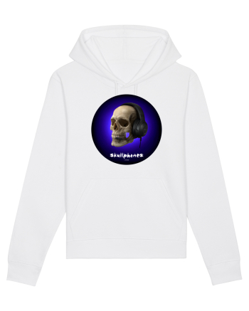 Craniu cu casti - skullphones 03 White