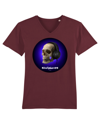 Craniu cu casti - skullphones 03 Burgundy