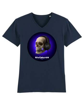 Craniu cu casti - skullphones 03 French Navy