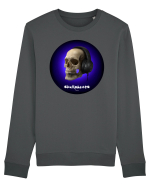 Craniu cu casti - skullphones 03 Bluză mânecă lungă Unisex Rise