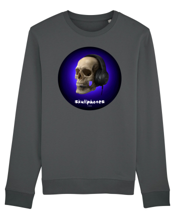 Craniu cu casti - skullphones 03 Anthracite