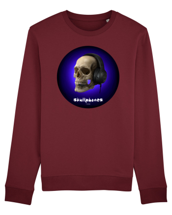 Craniu cu casti - skullphones 03 Burgundy