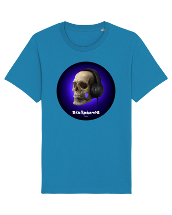 Craniu cu casti - skullphones 03 Azur