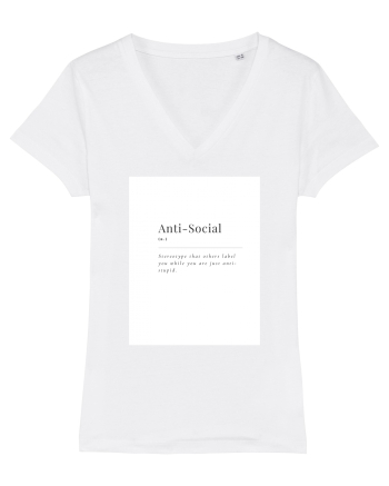 aniti-social White