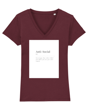 aniti-social Burgundy