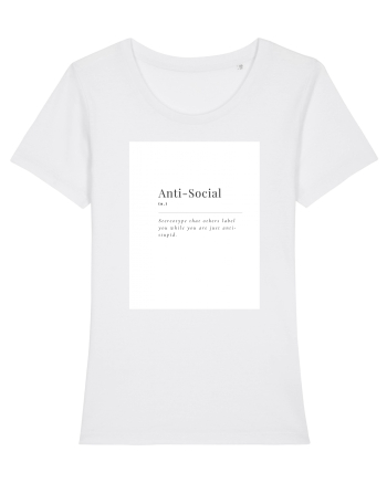 aniti-social White