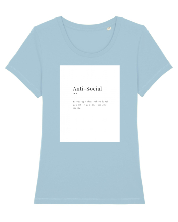 aniti-social Sky Blue