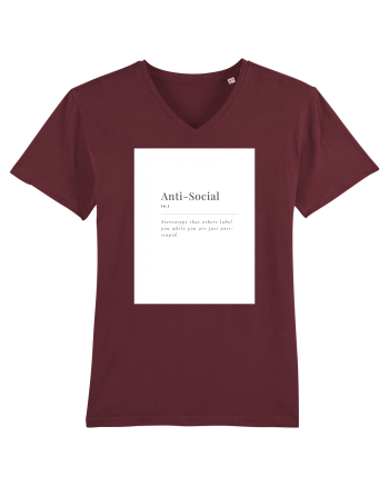 aniti-social Burgundy