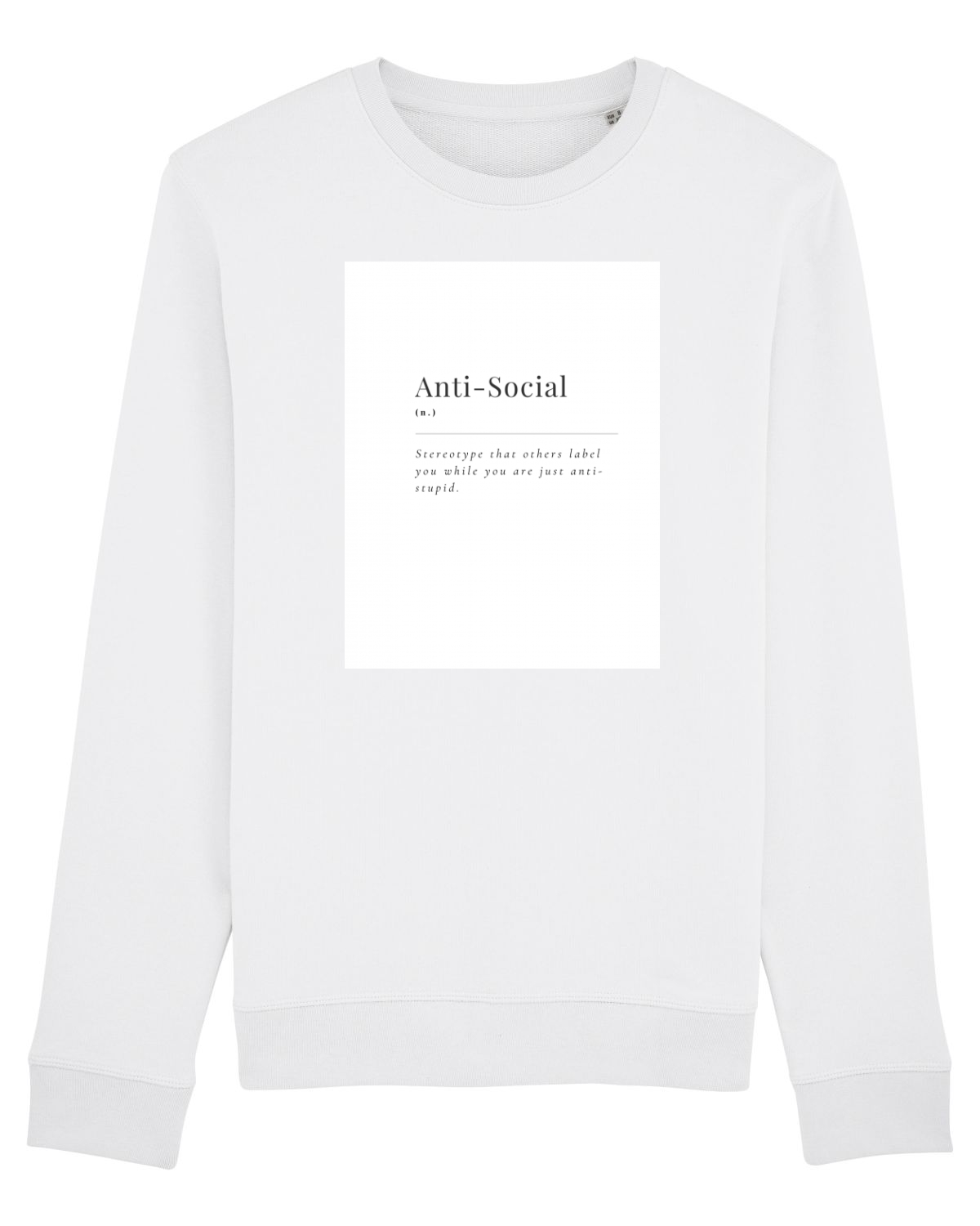 Bluză mânecă lungă Unisex Rise White