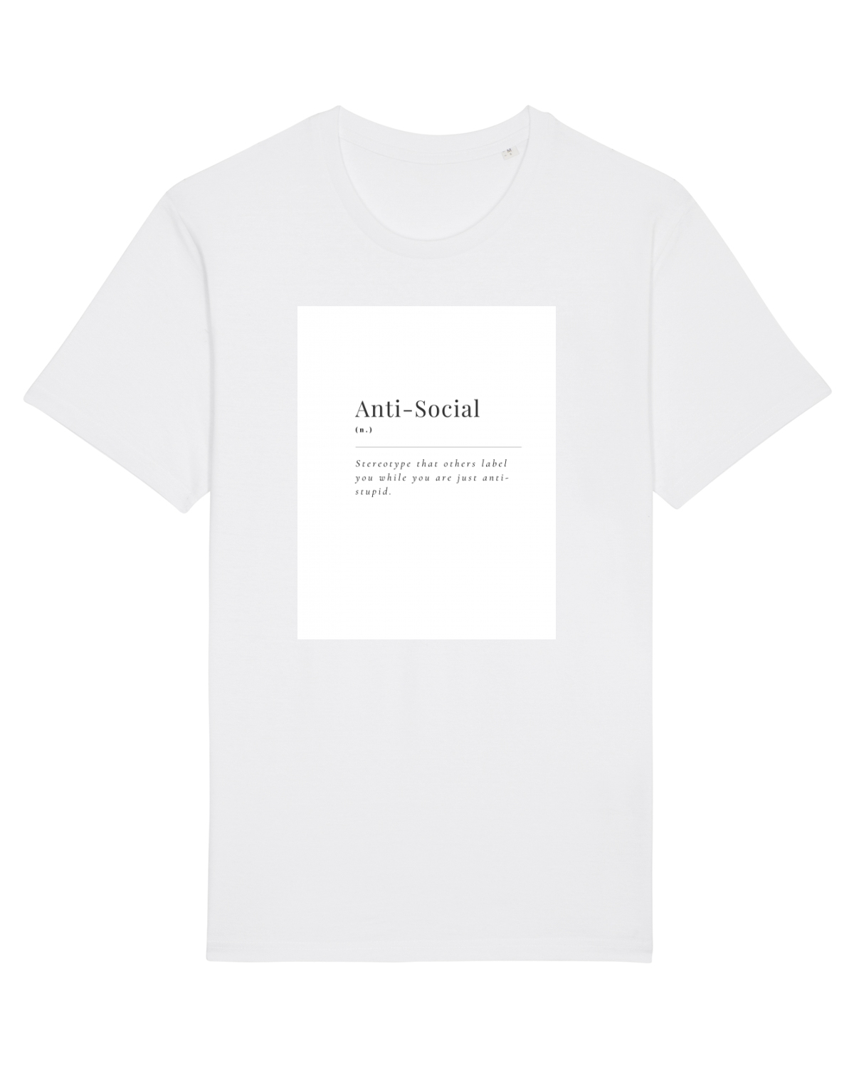 Tricou mânecă scurtă Unisex Rocker White