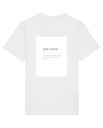 aniti-social White