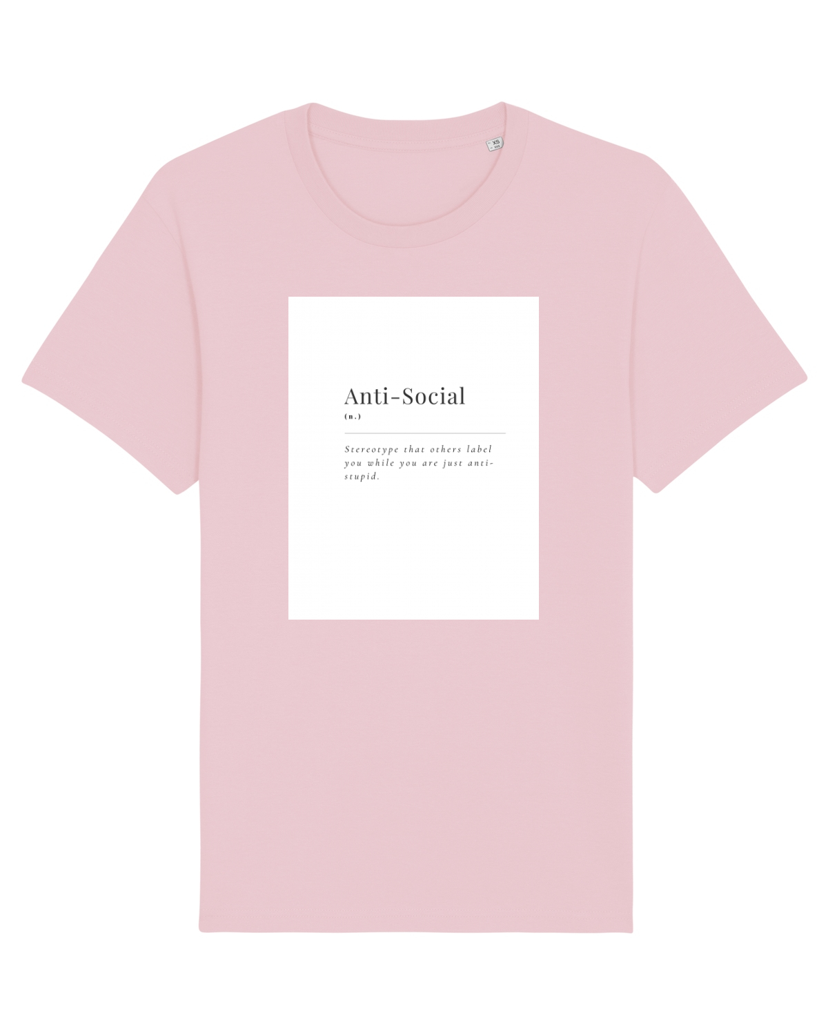 Tricou mânecă scurtă Unisex Rocker Cotton Pink
