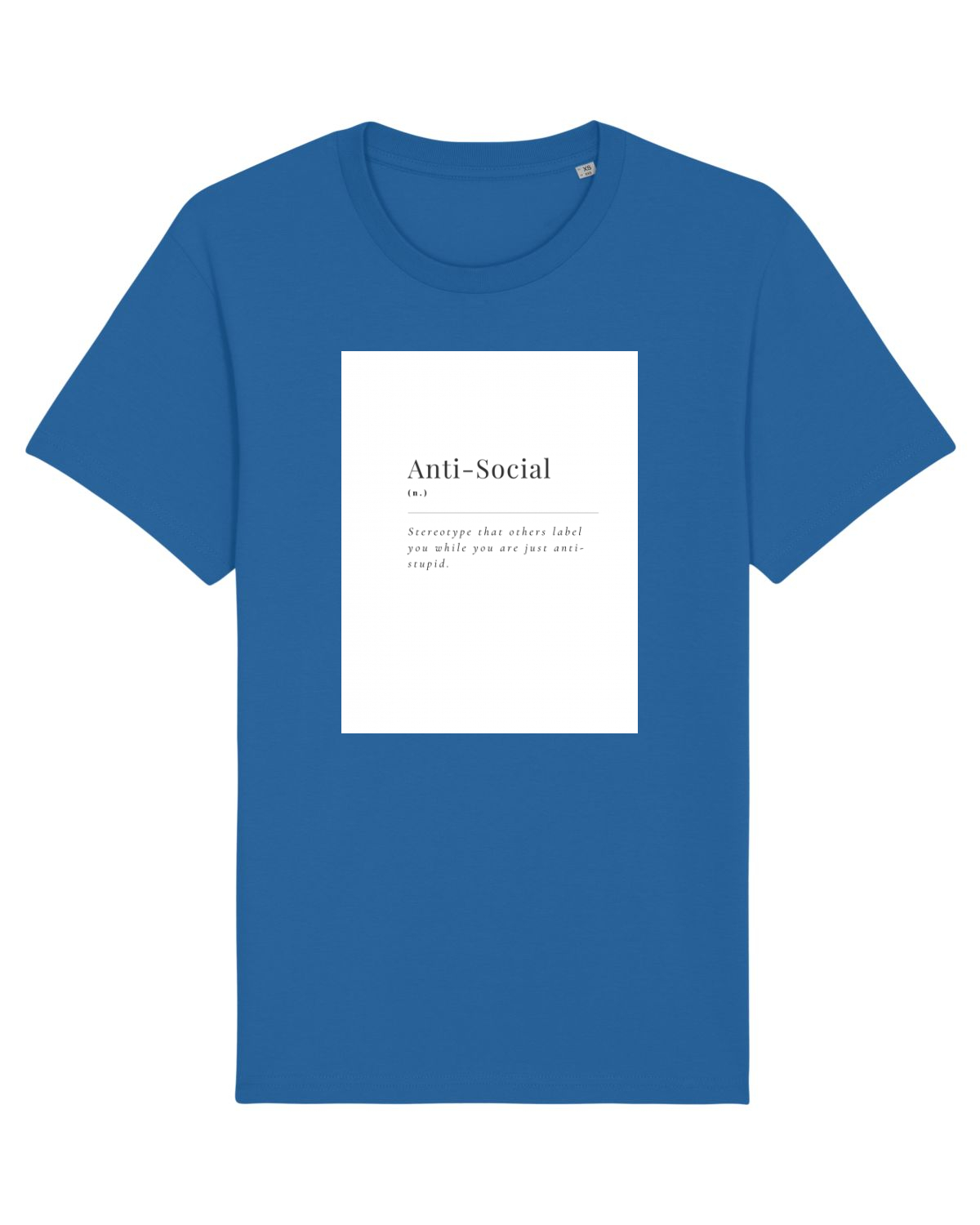 Tricou mânecă scurtă Unisex Rocker Royal Blue
