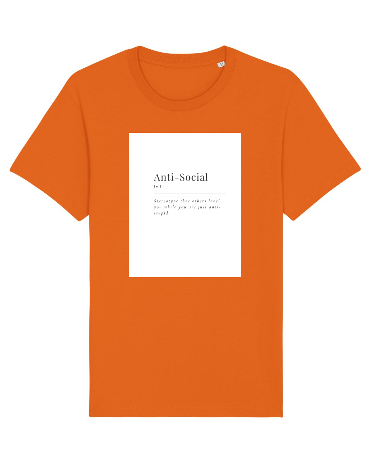 Tricou mânecă scurtă Unisex Rocker Bright Orange