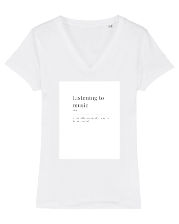 listening to music White
