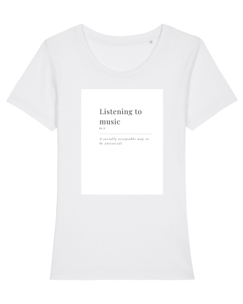 listening to music White