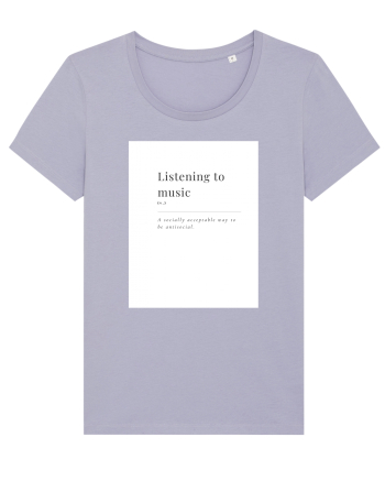 listening to music Lavender