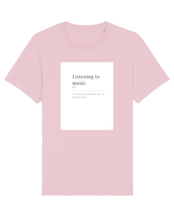 listening to music Cotton Pink