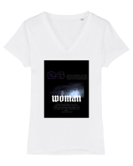 woman Tricou mânecă scurtă guler V Damă Evoker
