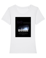woman Tricou mânecă scurtă guler larg fitted Damă Expresser