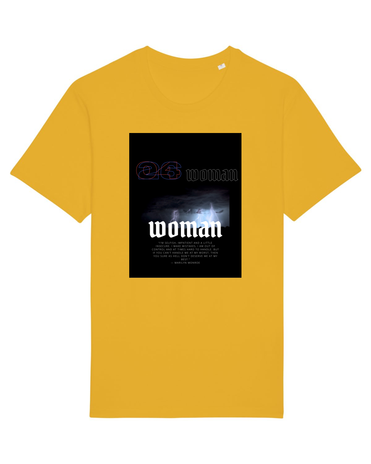 Tricou mânecă scurtă Unisex Rocker Spectra Yellow