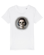 Craniu cu casti - skullphones 04 Tricou mânecă scurtă  Copii Mini Creator