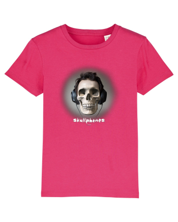Craniu cu casti - skullphones 04 Raspberry