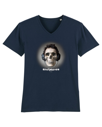 Craniu cu casti - skullphones 04 French Navy