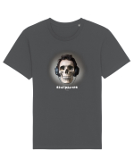 Craniu cu casti - skullphones 04 Tricou mânecă scurtă Unisex Rocker