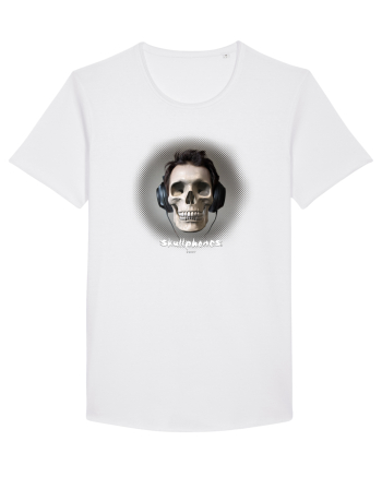 Craniu cu casti - skullphones 04 White