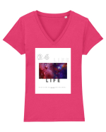 life2604 Tricou mânecă scurtă guler V Damă Evoker