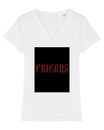 friendss Tricou mânecă scurtă guler V Damă Evoker