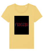 friendss Tricou mânecă scurtă guler larg fitted Damă Expresser