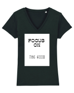 focus on the good Tricou mânecă scurtă guler V Damă Evoker