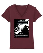 moneyisn'teverything Tricou mânecă scurtă guler V Damă Evoker
