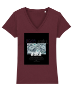 auka Tricou mânecă scurtă guler V Damă Evoker