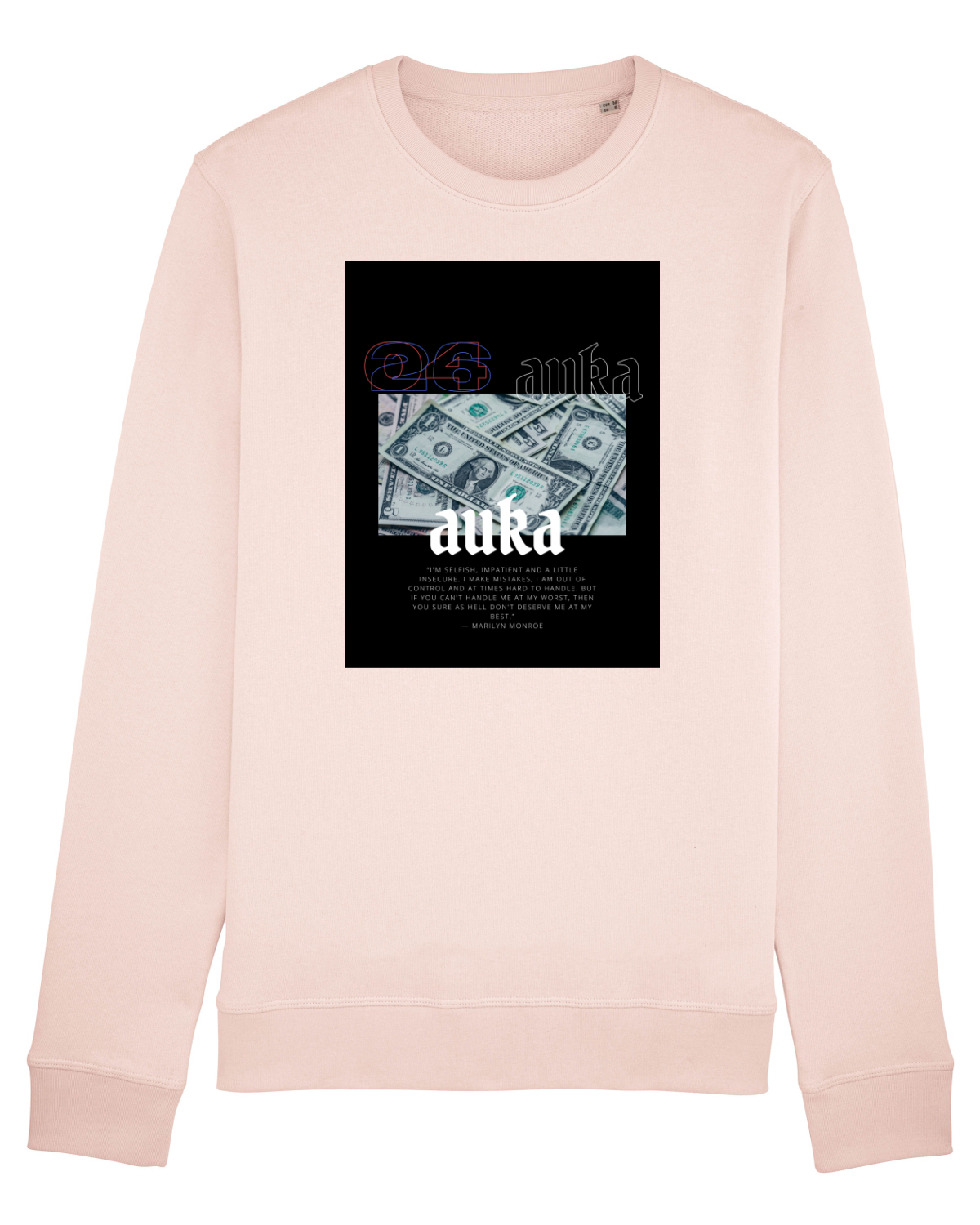 Bluză mânecă lungă Unisex Rise Candy Pink